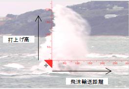 越波飛沫観測